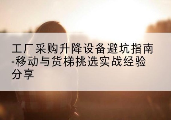 洛川移动式升降机怎么选-工厂采购升降设备避坑指南-移动与货梯挑选实战经验分享
